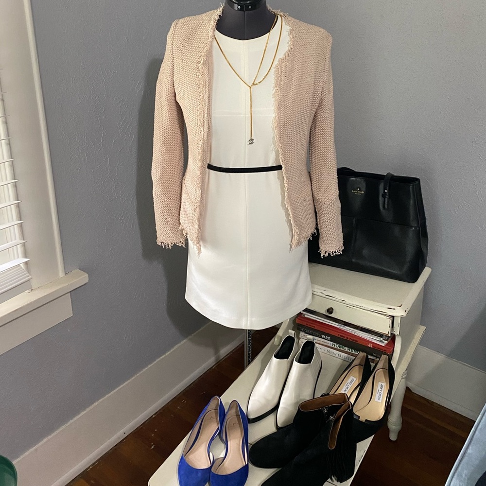 White Tibi Shift Dress